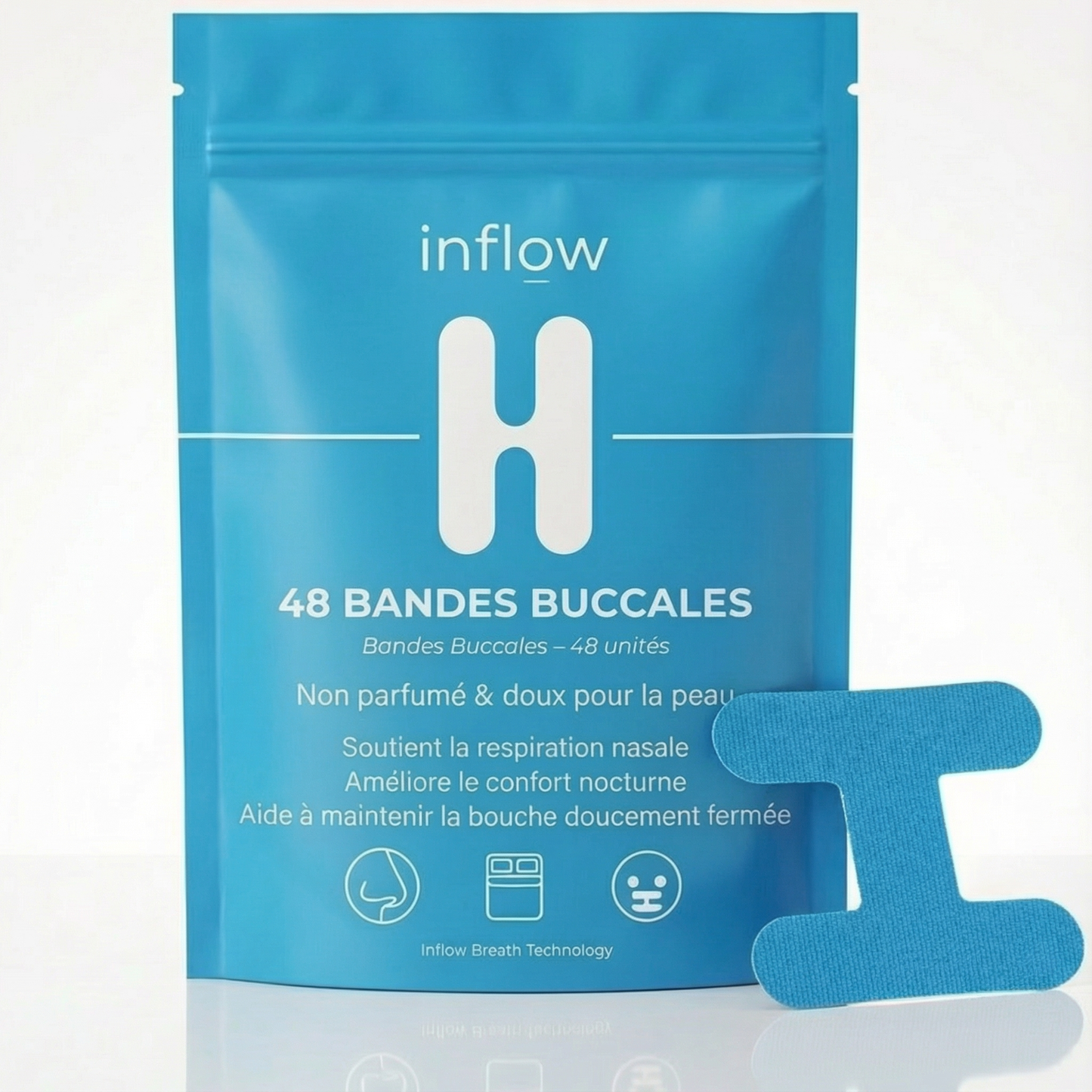 48 Bandes buccales en forme de 'H'