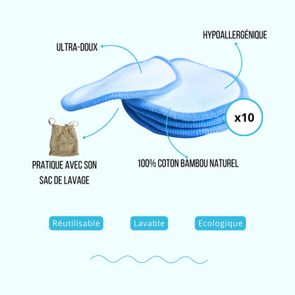 Lingettes Nettoyantes Réutilisables