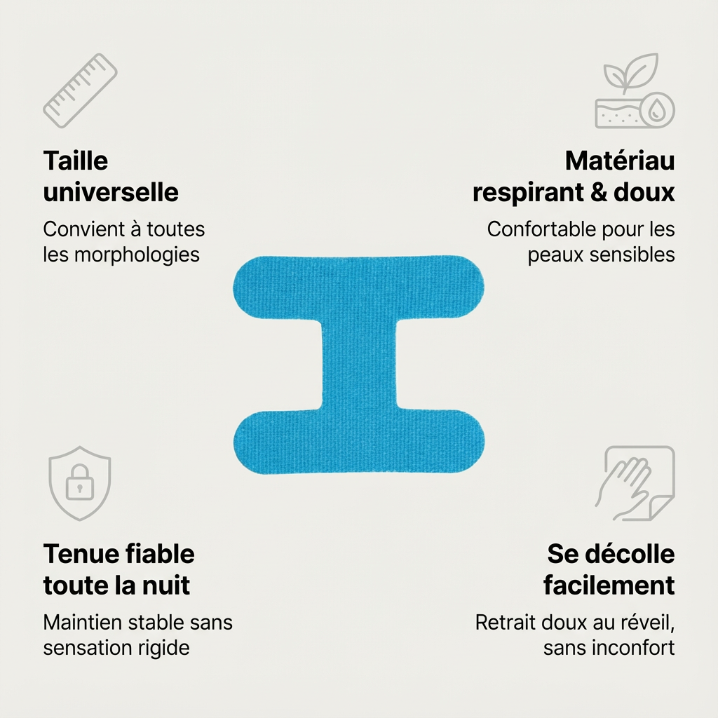 48 Bandes buccales en forme de 'H'