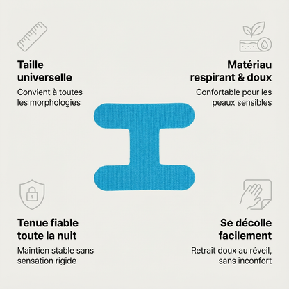 48 Bandes buccales en forme de 'H'